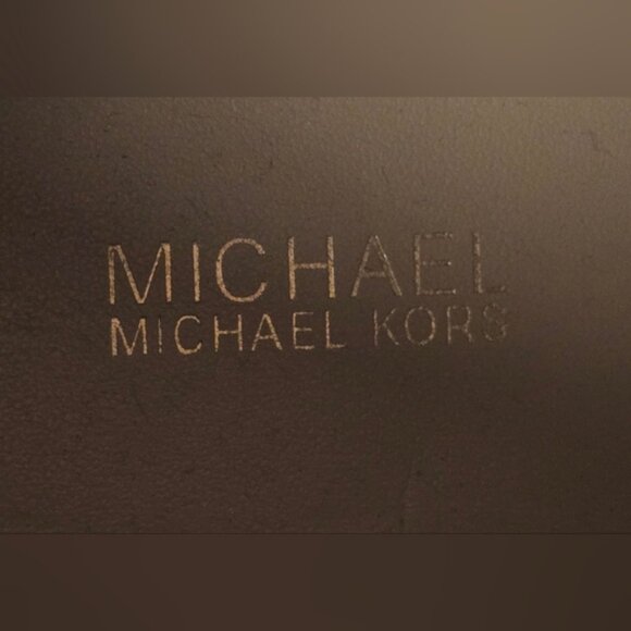 Michael Kors Leather Ankle Boots Women’s 7M Brown Block Heel Chelsea Booties MK - Picture 8 of 12